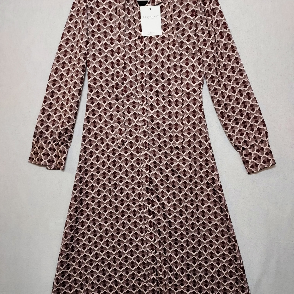 Down East Midi Satin Dress